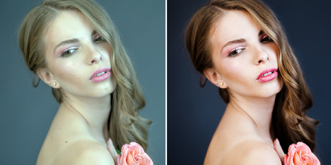 Before and After Retouch Example - 180928974