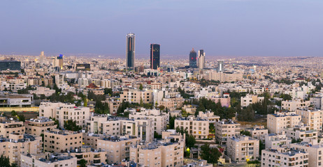 the new downtown of Amman - Abdali area modern towers