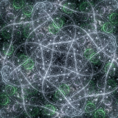 Abstract fractal circle bokeh background computer-generated image