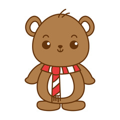 cute bear teddy kawaii character