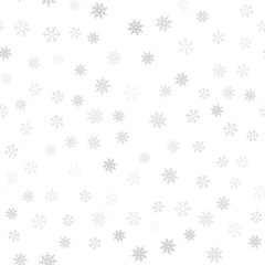 Festive Christmas background of snowflakes for your design of greeting cards, greeting, posters, invitations, websites. Winter seamless pattern for new year.