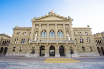 Fototapeta na wymiar Swiss Parliament in Bern , Switzerland
