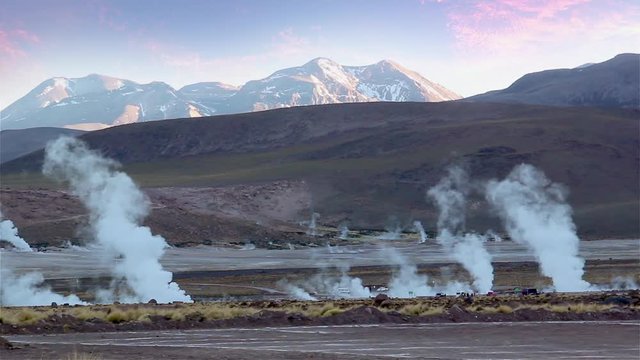 Geysers del Tatio, in the Atacama Desert, Chile