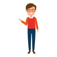 teacher male avatar character