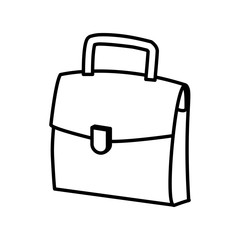 Business briefcase isolated icon vector illustration graphic design