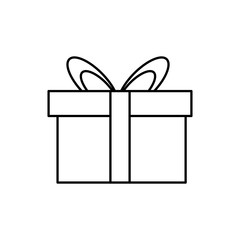 Giftbox present isolated icon vector illustration graphic design