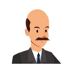 Businessman executive cartoon icon vector illustration graphic design