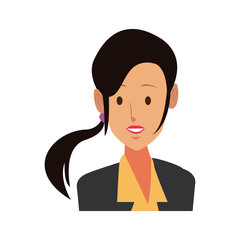 Business woman cartoon icon vector illustration graphic design