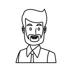 Businessman executive cartoon icon vector illustration graphic design