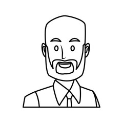 Obraz premium Businessman executive cartoon icon vector illustration graphic design