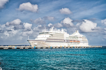Luxury big cruise ship