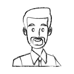 Businessman executive cartoon icon vector illustration graphic design