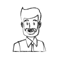 Businessman executive cartoon icon vector illustration graphic design