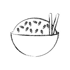 Delicious rice food icon vector illustration graphic design