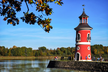 Leuchtturm am Großteich Bärnsdorf Sachsen