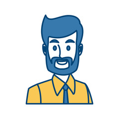 Businessman executive cartoon icon vector illustration graphic design