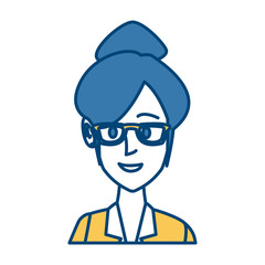 Business woman cartoon icon vector illustration graphic design