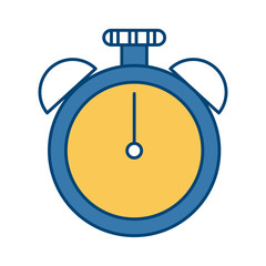 Timer with alarm bells icon vector illustration graphic design