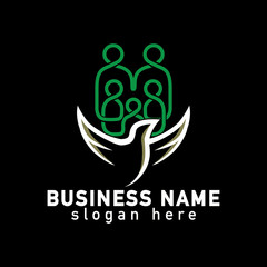 Eagle and Family community logo