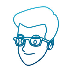 Man face cartoon icon vector illustration graphic design
