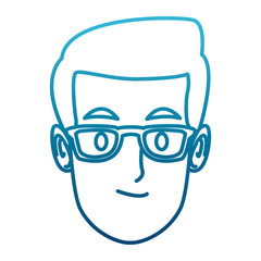 Obraz na płótnie Canvas Man face cartoon icon vector illustration graphic design