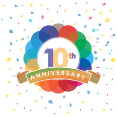 The Tenth  Anniversary logo celebrations