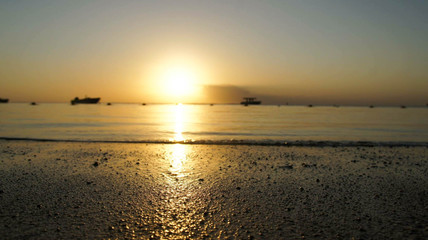 Coucher de soleil en perspective