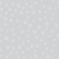 abstract seamless pattern of snowflakes. Christmas background for design of posters, postcards, invitation for the new year.