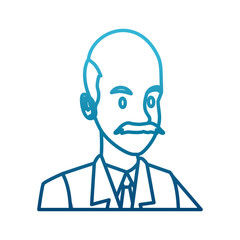 Businessman executive cartoon icon vector illustration graphic design