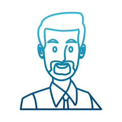 Businessman executive cartoon icon vector illustration graphic design