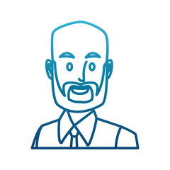 Businessman executive cartoon icon vector illustration graphic design
