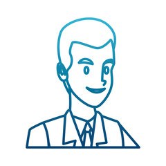 Businessman executive cartoon icon vector illustration graphic design