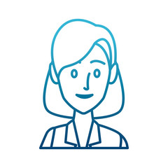 Business woman cartoon icon vector illustration graphic design