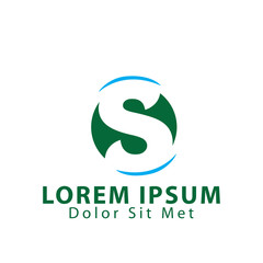S Letter in circle logo