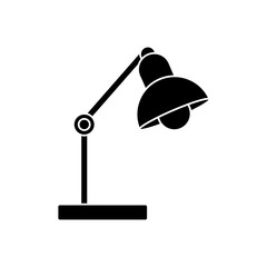 Office light lamp on desk icon vector illustration graphic design