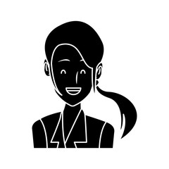 Business woman cartoon icon vector illustration graphic design