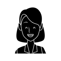 Business woman cartoon icon vector illustration graphic design