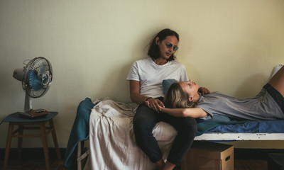 Lovely couple spending quality time together