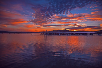 Fototapeta na wymiar Harbor Sunrise IV