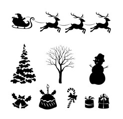Christmas silhouettes