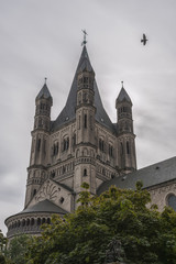 COLOGNE, GERMANY - SEPTEMBER  11, 2016: The Romanesque Catholic church 