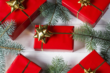 christmas decoration with christmas gift