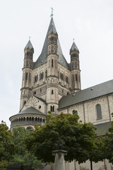 Fototapeta na wymiar COLOGNE, GERMANY - SEPTEMBER 11, 2016: The Romanesque Catholic church 