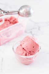 strawberry ice-cream scoop