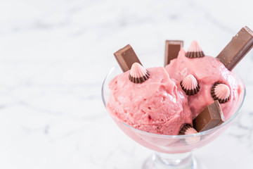 strawberry ice-cream scoop
