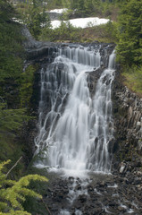 Fototapeta na wymiar Galena Creek Falls near Heather Meadows North Cascades NP