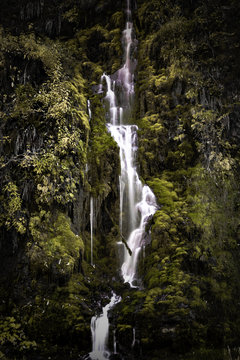 Oregon Roadside Water Fall on the Mckenzie pass