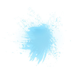 Vector blue watercolor splash background. Hand-drawn spot, . Watercolor effects.