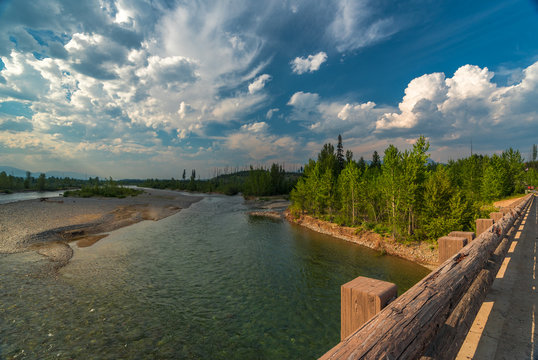 Flathead River at Polebridge, Glacier National Park