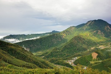 Obraz premium Mountains and clouds in the Hsinchu,Taiwan.